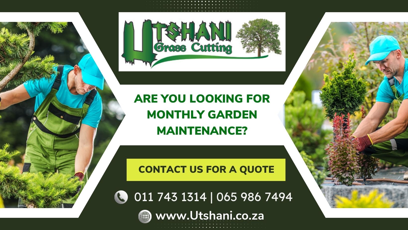 Htshani Grass Cutting _Are you looking for Monthly garden maintenance